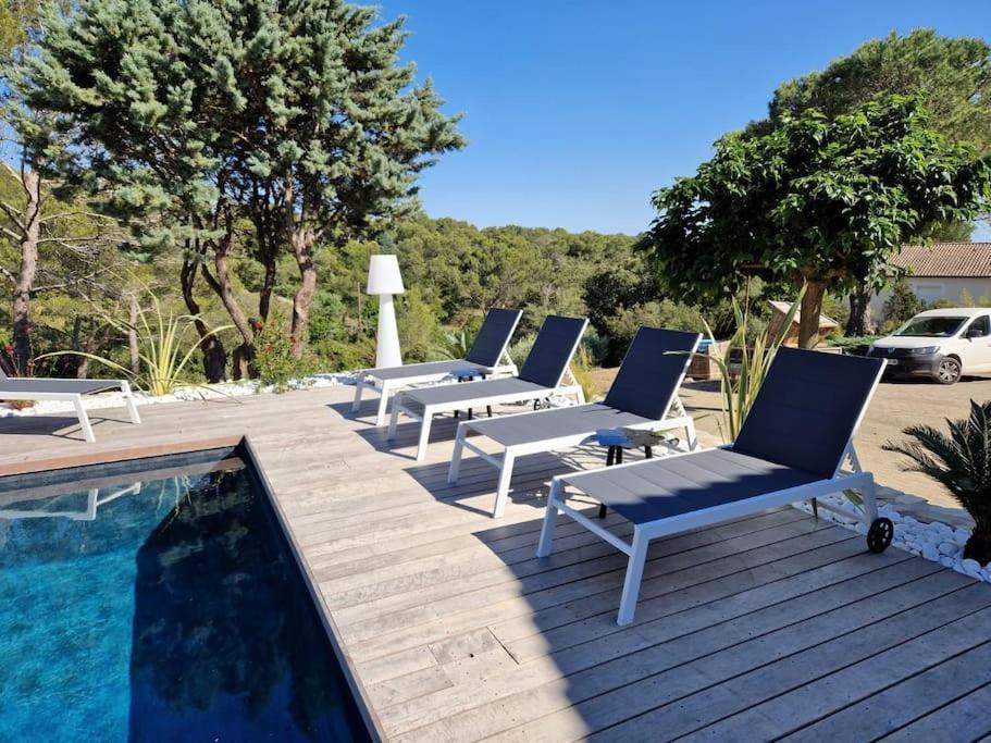 Magnifique Villa De Luxe Au Coeur De La Garrigue Nîmes Dış mekan fotoğraf