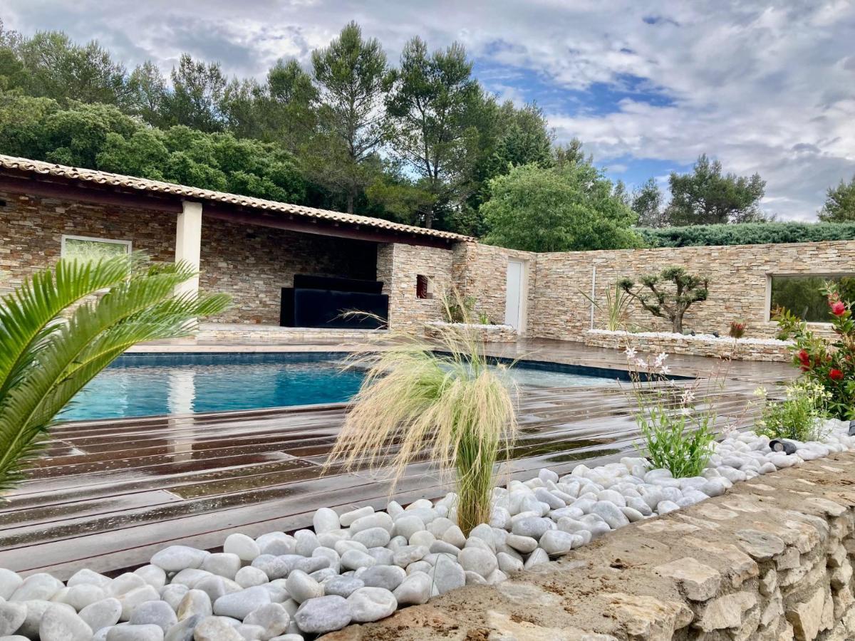 Magnifique Villa De Luxe Au Coeur De La Garrigue Nîmes Dış mekan fotoğraf