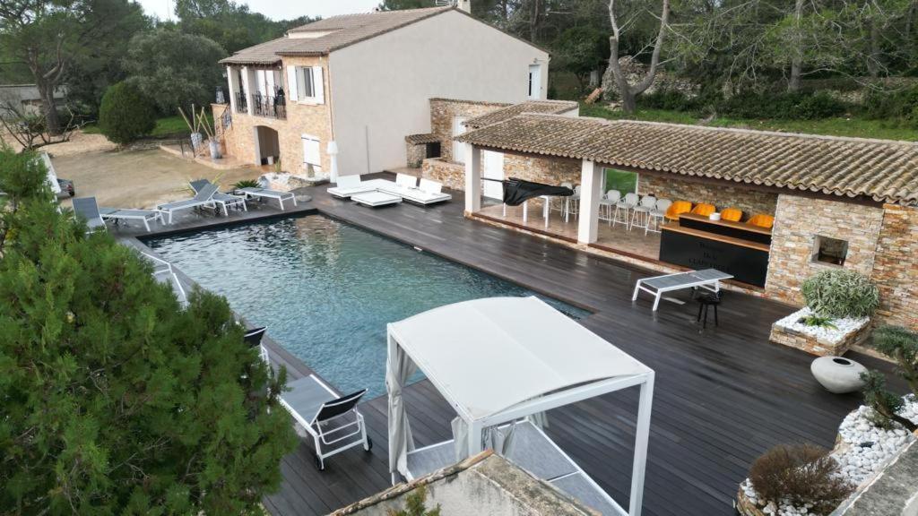 Magnifique Villa De Luxe Au Coeur De La Garrigue Nîmes Dış mekan fotoğraf