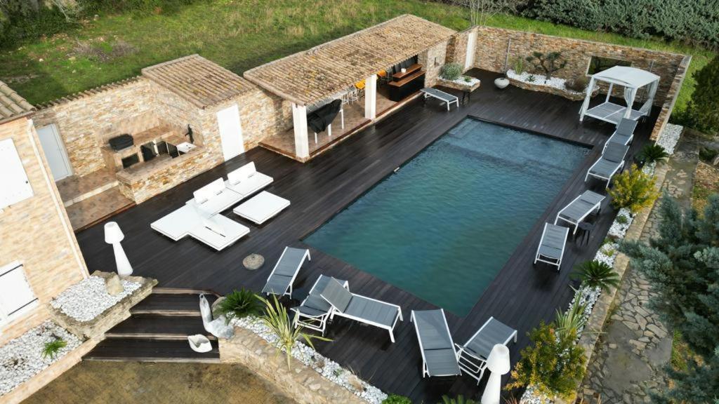 Magnifique Villa De Luxe Au Coeur De La Garrigue Nîmes Dış mekan fotoğraf
